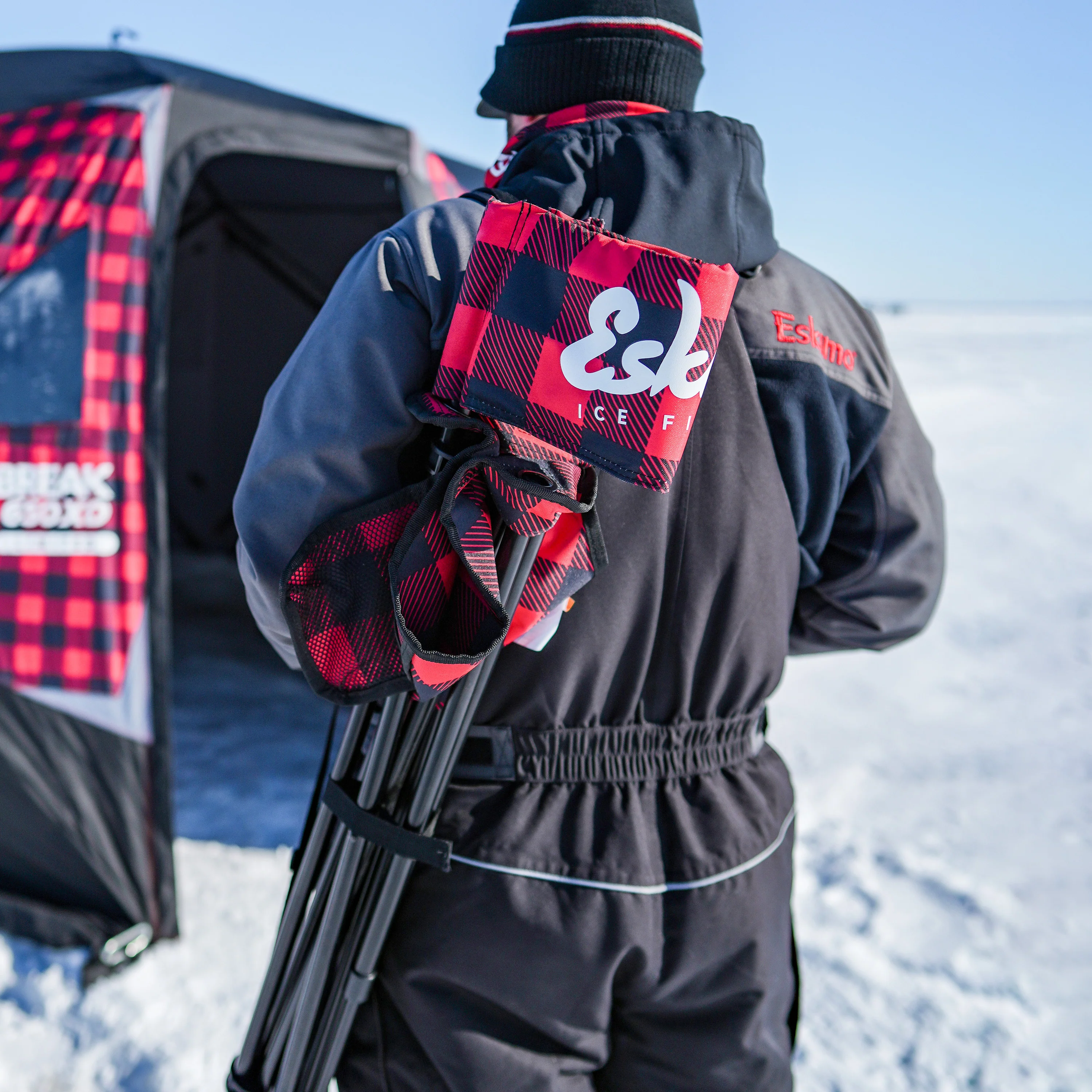 Plaid XL Folding Ice Chair - Image 5