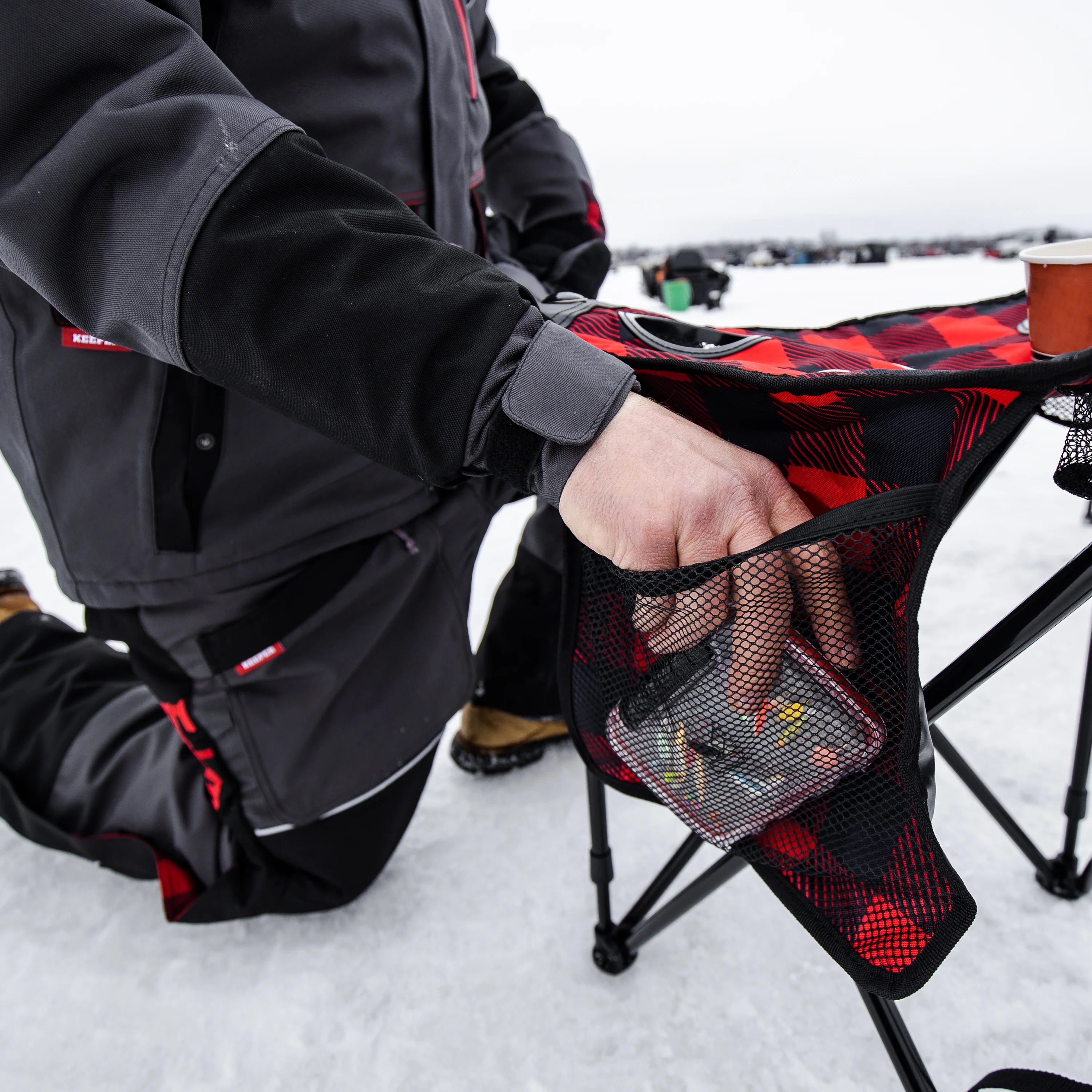 Plaid XL Tripod Stool - Image 3
