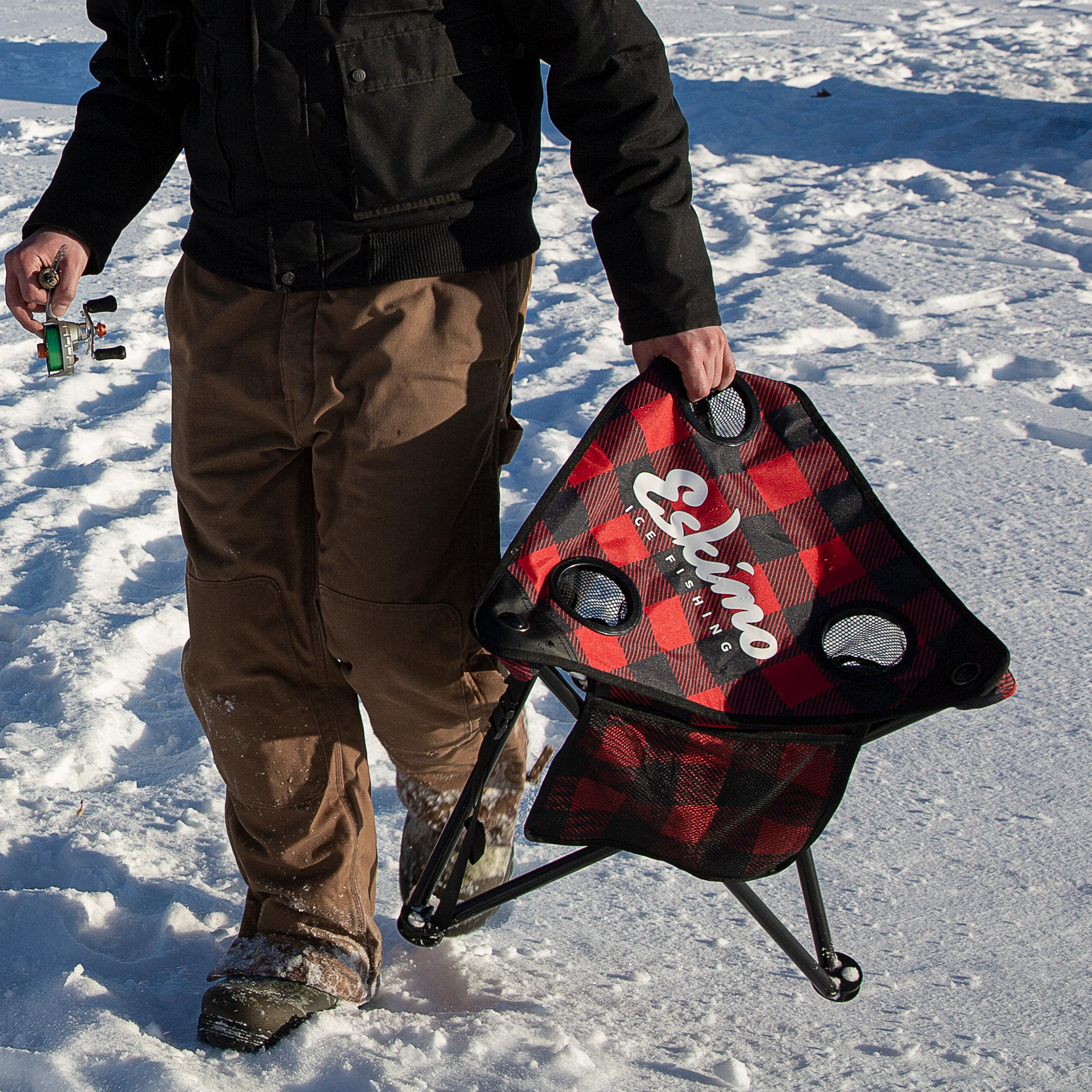 Plaid XL Tripod Stool - Image 4